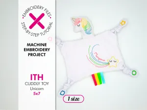 Unicorn Flat Cuddly Toy