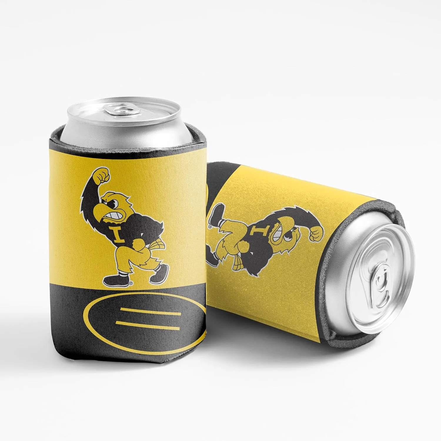 University of Iowa Can Coolers – 6-Pack Officially Licensed Hawkeyes Drink Sleeves – Fits 12oz Cans & Bottles – Foam Insulated for Tailgating, BBQs & Game Day – VictoryStore