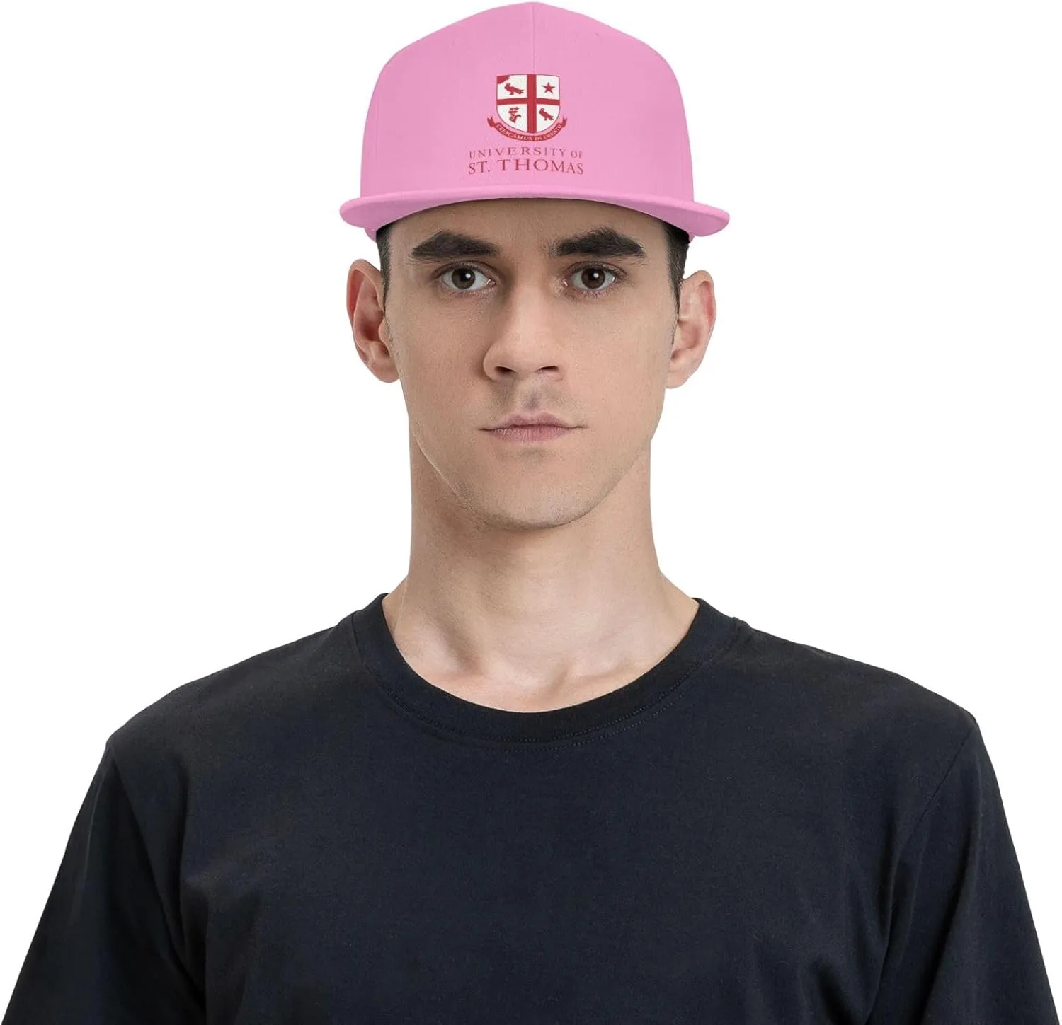 University of St Thomas Hats for Men Flat Bill Fitted Caps Hiphop Rap Adjustable Baseball Trucker Dad Hat