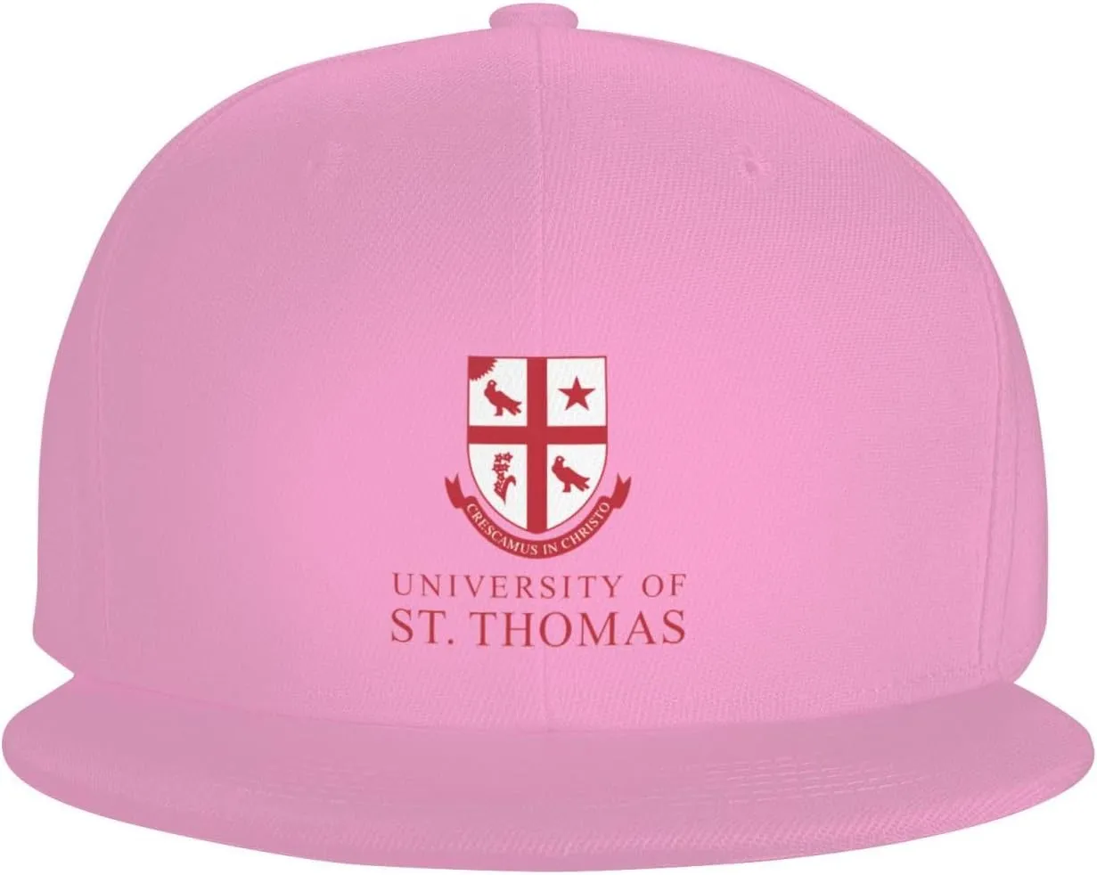 University of St Thomas Hats for Men Flat Bill Fitted Caps Hiphop Rap Adjustable Baseball Trucker Dad Hat