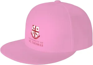 University of St Thomas Hats for Men Flat Bill Fitted Caps Hiphop Rap Adjustable Baseball Trucker Dad Hat