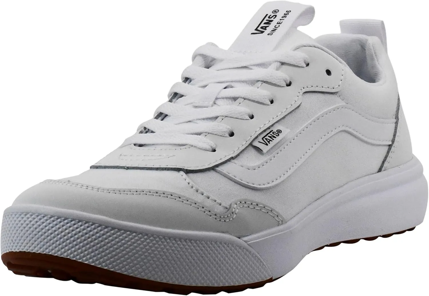 Vans Men's Range EXP Sneaker, Synthetic Nubuck White/White, 11.5 M US