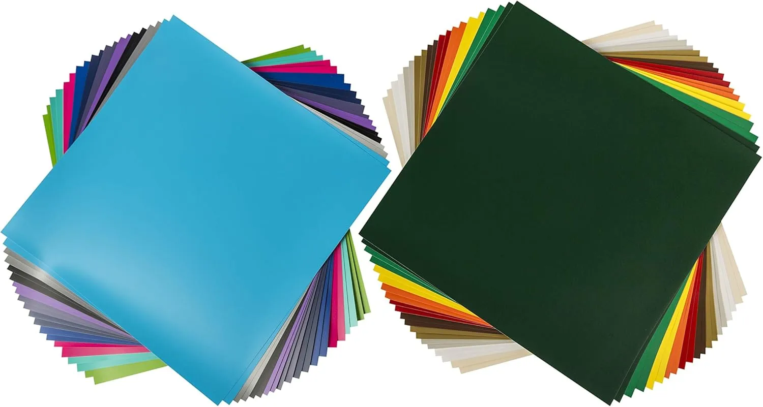 Variety Colors Premium Vinyl Value Pack for Cricut Explore Air 2 Maker Machine