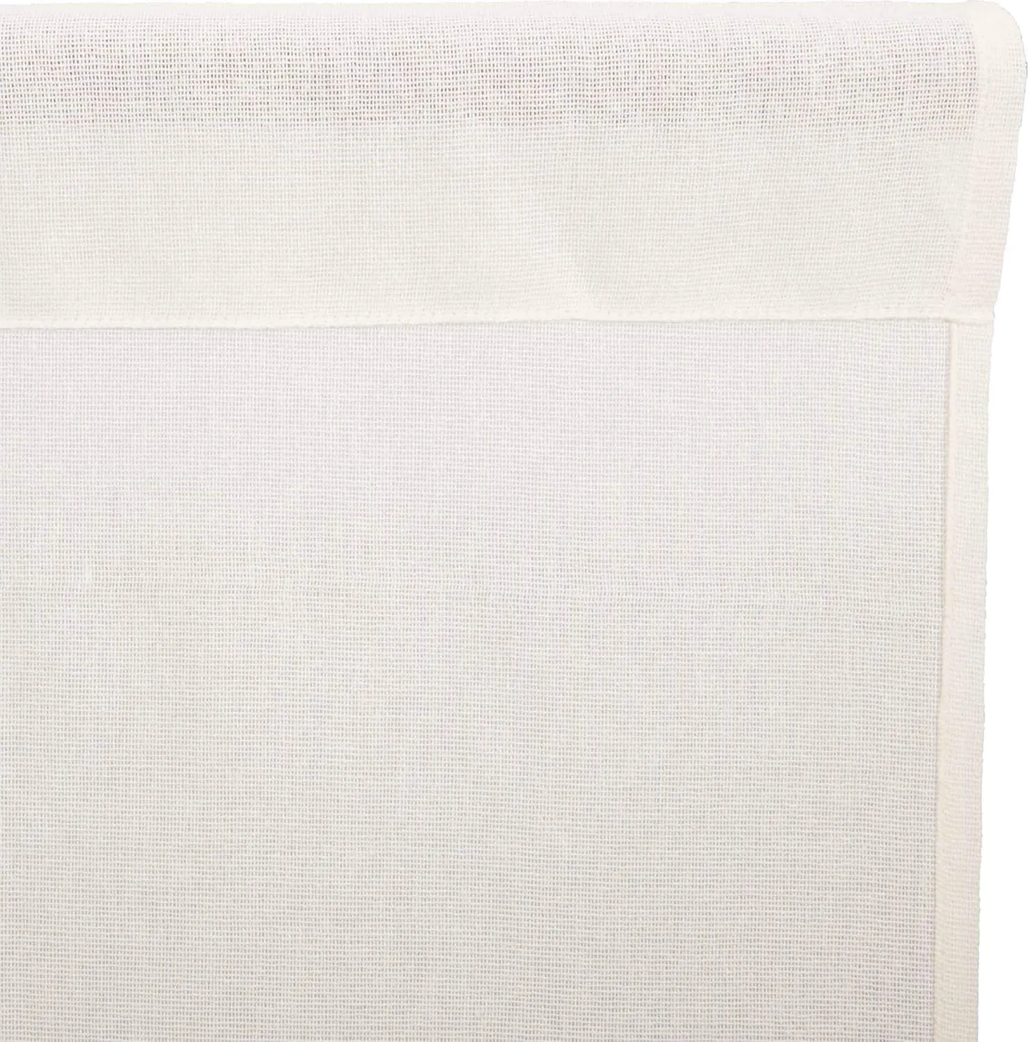 VHC Brands Tobacco Cloth Fringed Farmhouse Decor Kitchen Swag Prairie Panels Door Window Tier Set Curtains for Kitchen Bedroom Bathroom Living Room Dining (Antique White, Classic Swag Set)