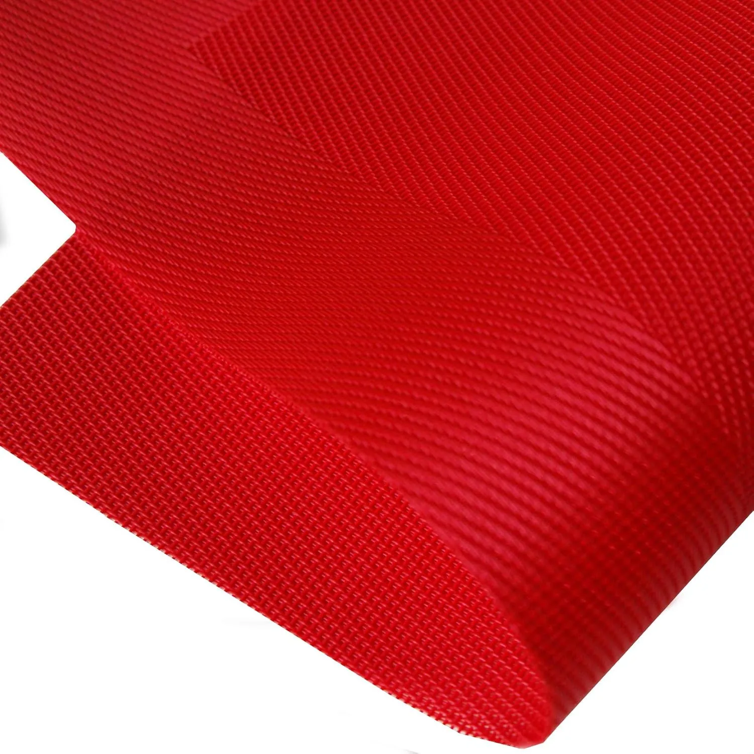 Vinyl Placemats Heat-Resistant Table Mats Washable Easy Clean Plastic Placemats for Dining Table Set of 4(Red)