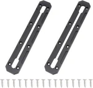 VTurboWay 2 Pcs 10.4" Low Profile Track, Kayak Track for Fishing Rod Holder, Kayak Gear Track Accessories, Reinforced Marine Nylon, Free Installation Screws
