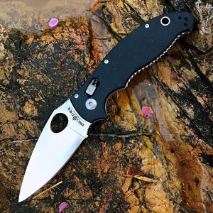 Watchman 1603 Pocket Folding Knife 440C Stainless Steel Blade G10 Anti-Slip Handle with Clip Fishing Camping EDC Knife