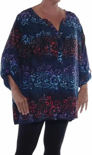 WeBeBop WeBeBop Batlk Flat Rayon GYPSY ODYSSEY Ashley Tunic 0X 1X 2X 3X 4X 5X 6X