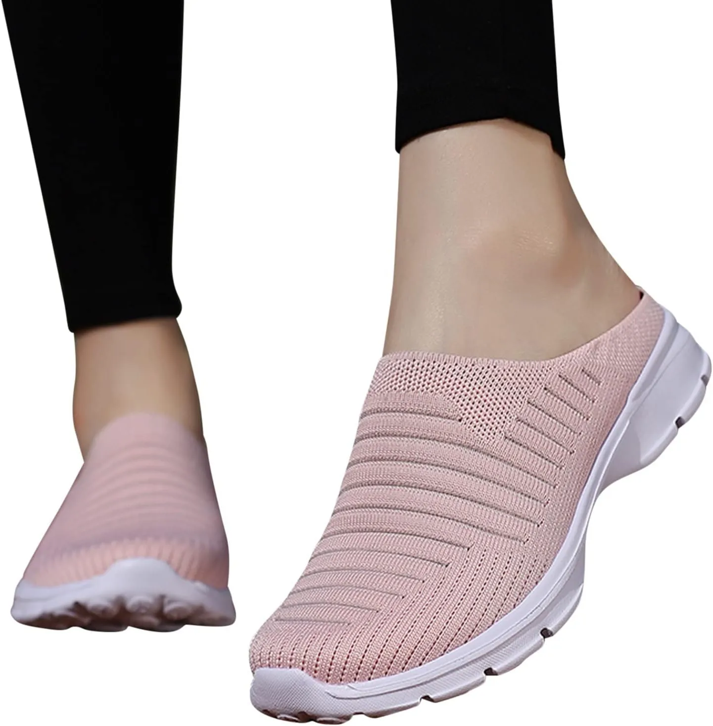 Women's Casual Slip on Half Shoes Breathable Walking Shoes Women Food Service Women Shoes Casual Women Shoes Sneakers Black Tennis Shoe Loafers Shoe