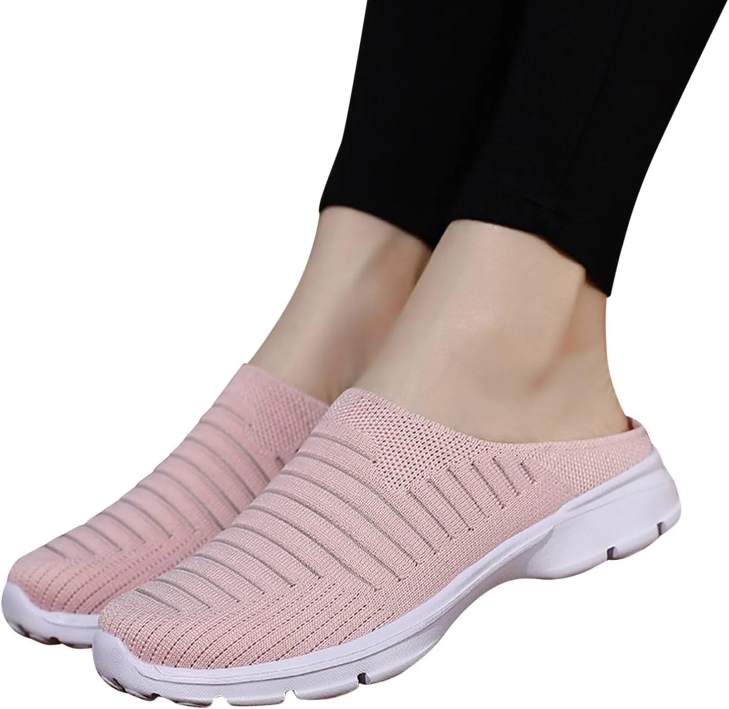Women's Casual Slip on Half Shoes Breathable Walking Shoes Women Food Service Women Shoes Casual Women Shoes Sneakers Black Tennis Shoe Loafers Shoe