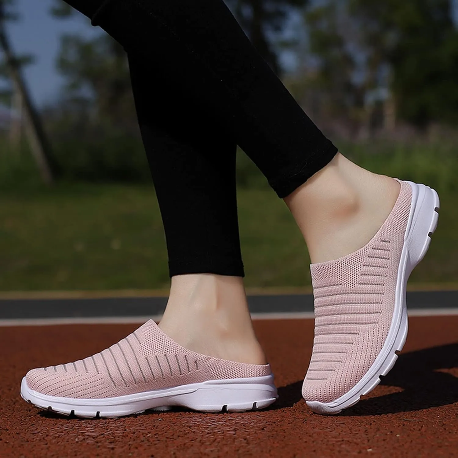 Women's Casual Slip on Half Shoes Breathable Walking Shoes Women Food Service Women Shoes Casual Women Shoes Sneakers Black Tennis Shoe Loafers Shoe