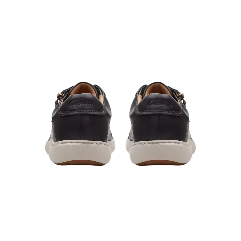 Womens | Clarks Nalle Lace Leather Sneaker Black