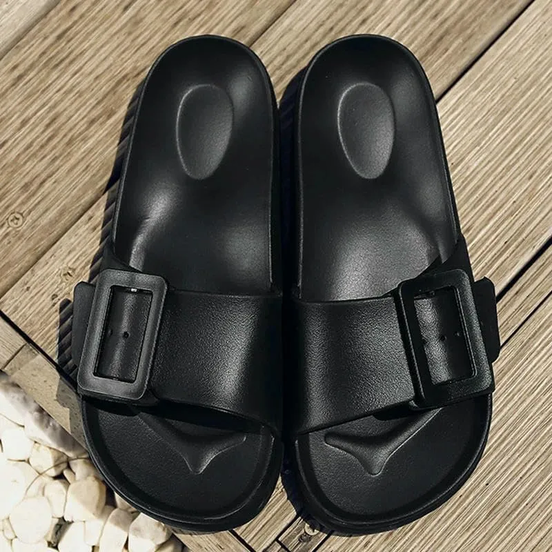 Women's Clogs Eva Flat Sandals Outdoor Non-Slip Beach Flip Flops Fashion Home Bath Slippers