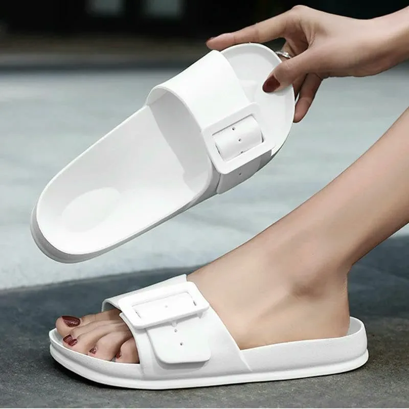 Women's Clogs Eva Flat Sandals Outdoor Non-Slip Beach Flip Flops Fashion Home Bath Slippers