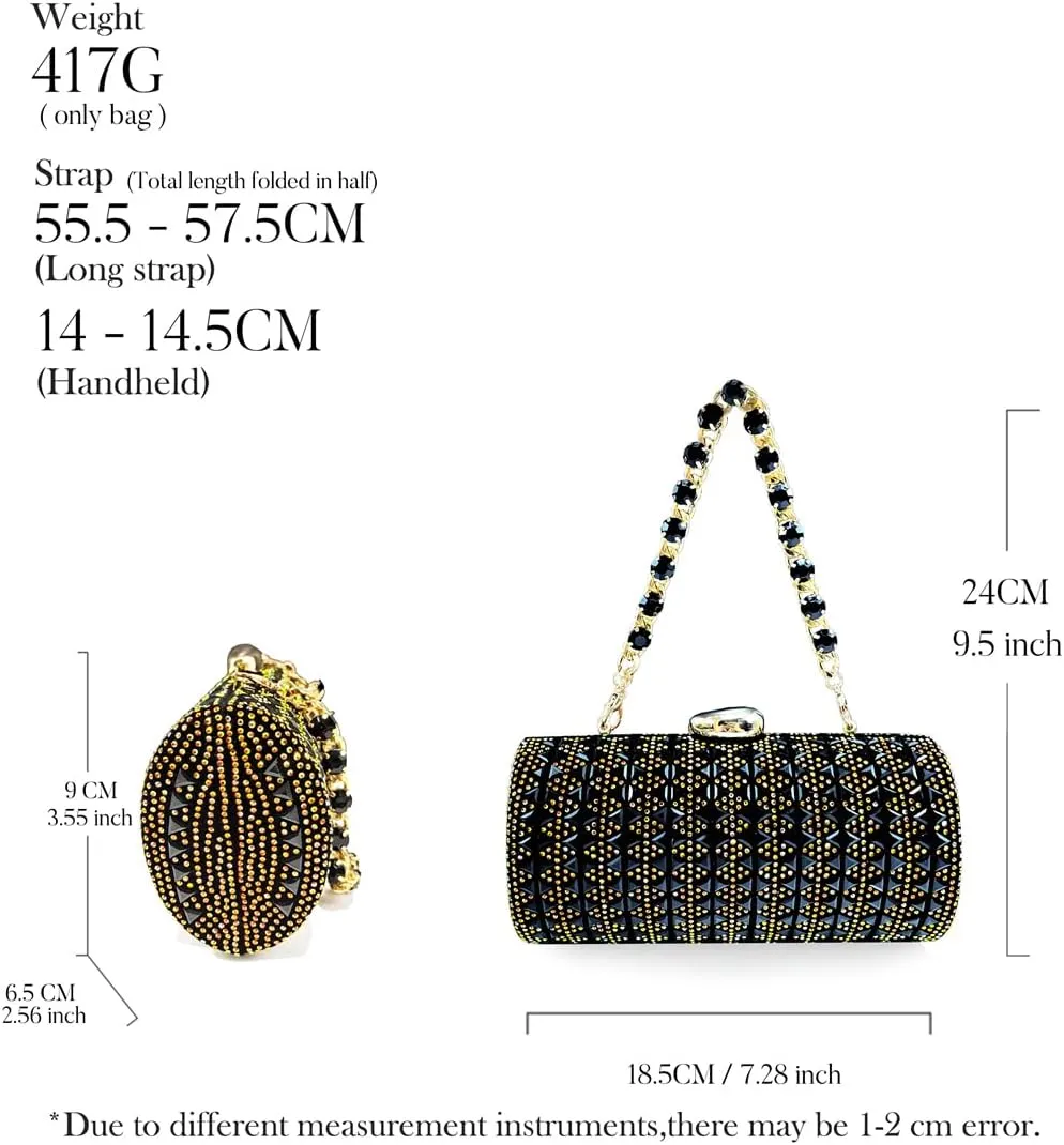 Women’S Italian Rhinestone Banquet Shoes and Small Bag Set with Square Heel and Crystal Decoration for Special Occasions