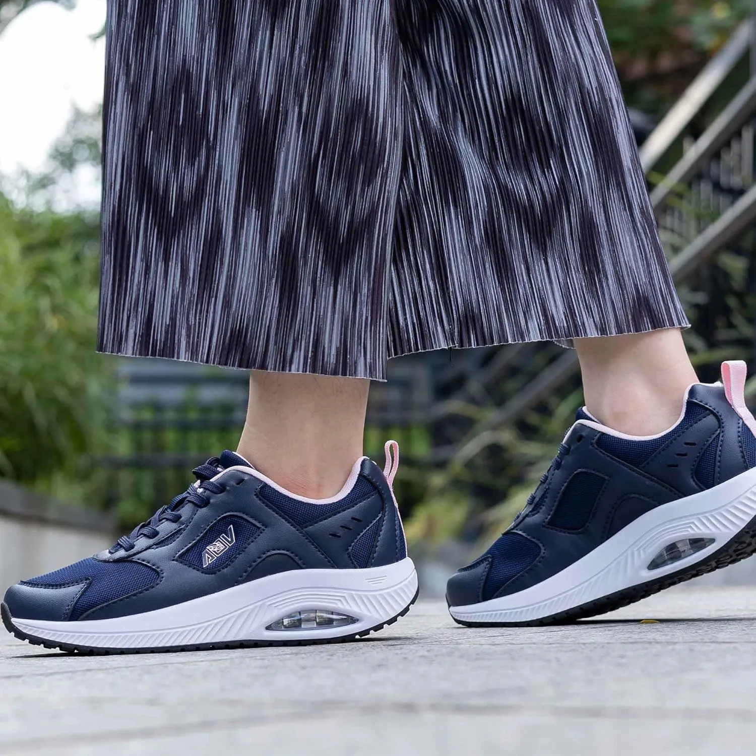 Womens Walking Shoes with Arch Support Orthotic Tennis Shoes for Plantar Fasciitis Casual Air Fashion Sneakers US 6.5-11