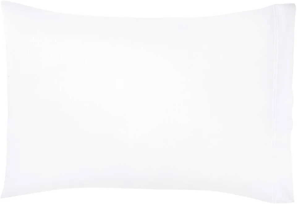 Yves Delorme - Triomphe Blanc (White) Standard Pillowcase - Luxury Pillowcase from France.