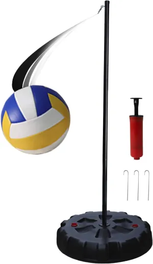 Zdgao Portable Tetherball Set with Tetherball Ball, Rope, Pole, and Base Outdoor Tetherball Set for Backyard and Family Fun